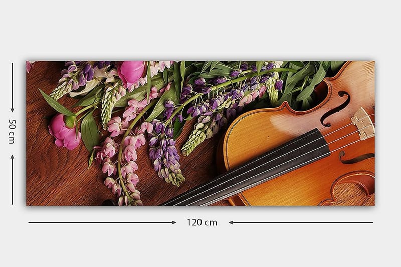 CANVASTAVLA YTY Floral & Botanical Flerfärgad 120x50 cm - Inredning & dekor - Tavlor & konst - Canvastavla