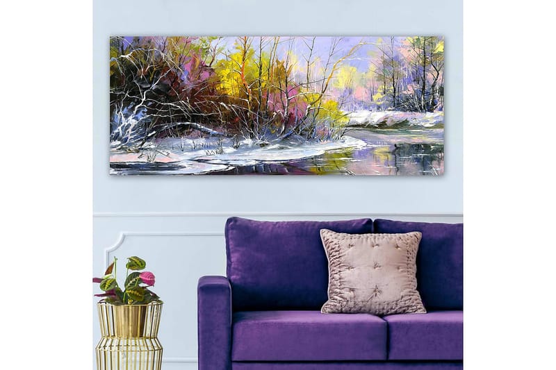 CANVASTAVLA YTY Floral & Botanical Flerfärgad 120x50 cm - Inredning & dekor - Tavlor & konst - Canvastavla