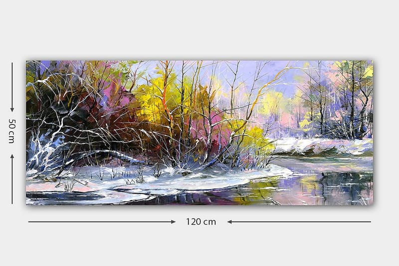 CANVASTAVLA YTY Floral & Botanical Flerfärgad 120x50 cm - Inredning & dekor - Tavlor & konst - Canvastavla