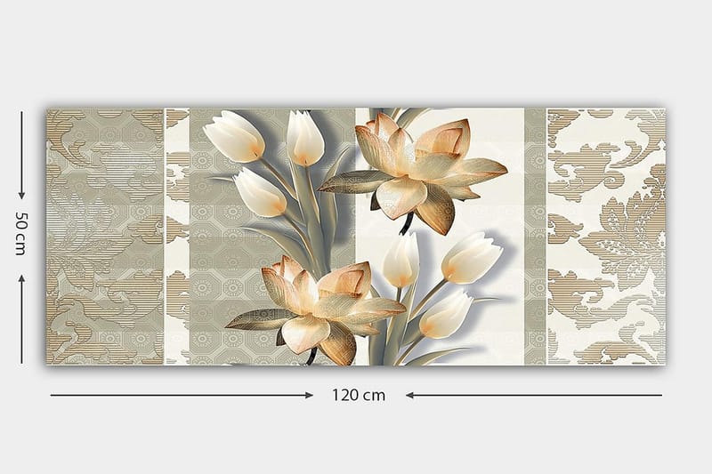 CANVASTAVLA YTY Floral & Botanical Flerfärgad 120x50 cm - Inredning & dekor - Tavlor & konst - Canvastavla