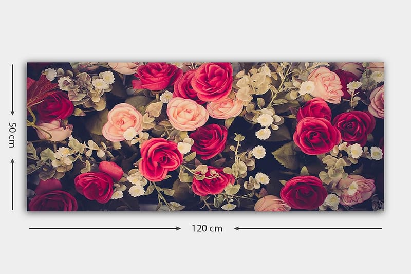 CANVASTAVLA YTY Floral & Botanical Flerfärgad 120x50 cm - Inredning & dekor - Tavlor & konst - Canvastavla
