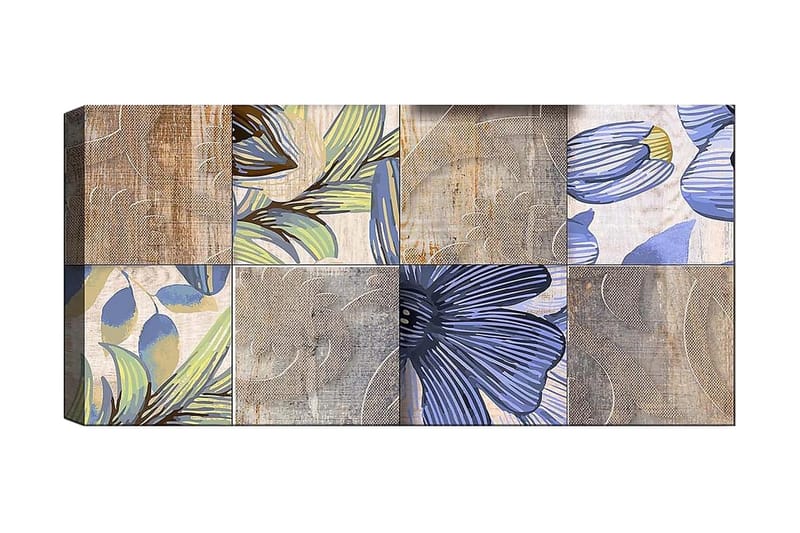 CANVASTAVLA YTY Floral & Botanical Flerfärgad 120x50 cm - Inredning & dekor - Tavlor & konst - Canvastavla