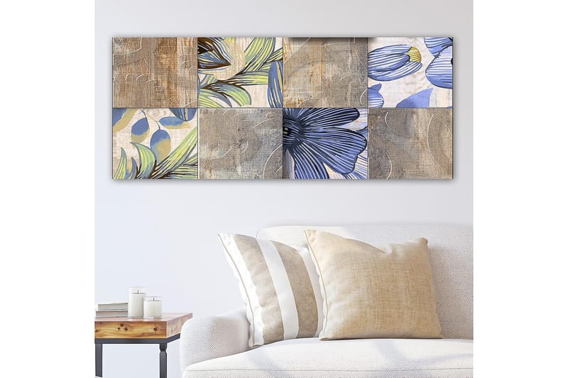 CANVASTAVLA YTY Floral & Botanical Flerfärgad 120x50 cm - Inredning & dekor - Tavlor & konst - Canvastavla