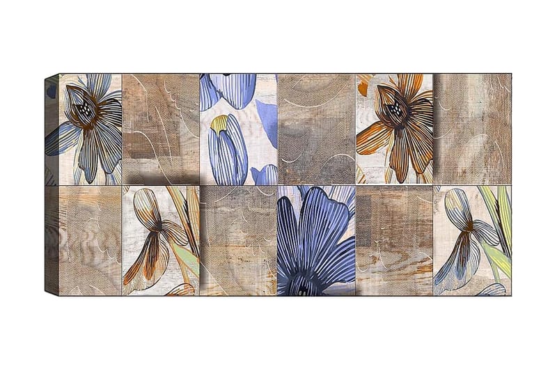 CANVASTAVLA YTY Floral & Botanical Flerfärgad 120x50 cm - Inredning & dekor - Tavlor & konst - Canvastavla