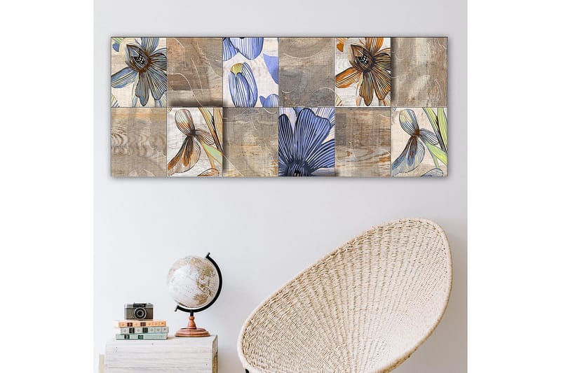 CANVASTAVLA YTY Floral & Botanical Flerfärgad 120x50 cm - Inredning & dekor - Tavlor & konst - Canvastavla