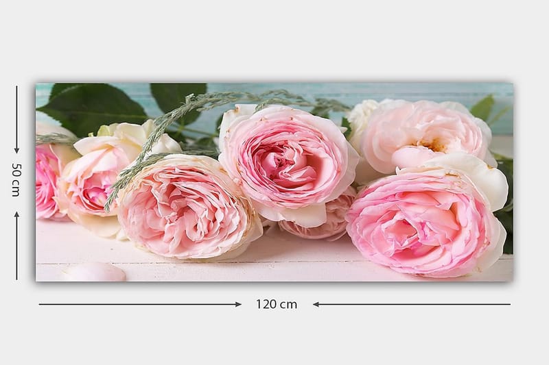 CANVASTAVLA YTY Floral & Botanical Flerfärgad 120x50 cm - Inredning & dekor - Tavlor & konst - Canvastavla