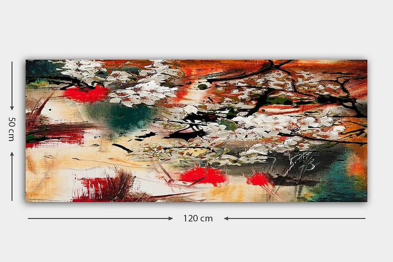 CANVASTAVLA YTY Floral & Botanical Flerfärgad 120x50 cm - Inredning & dekor - Tavlor & konst - Canvastavla
