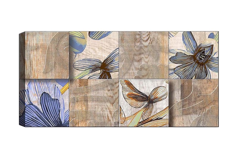 CANVASTAVLA YTY Floral & Botanical Flerfärgad 120x50 cm