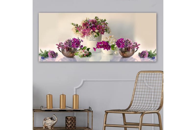 CANVASTAVLA YTY Floral & Botanical Flerfärgad 120x50 cm - Inredning & dekor - Tavlor & konst - Canvastavla