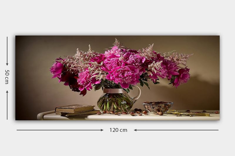 CANVASTAVLA YTY Floral & Botanical Flerfärgad 120x50 cm - Inredning & dekor - Tavlor & konst - Canvastavla