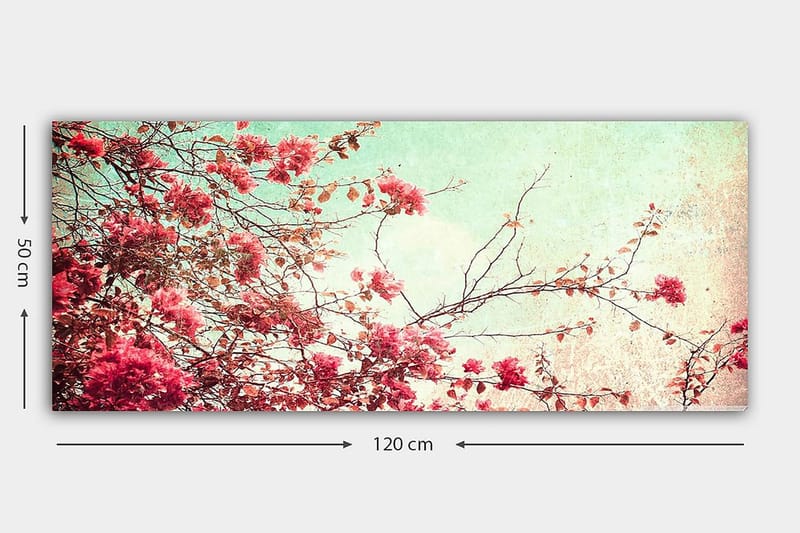 CANVASTAVLA YTY Floral & Botanical Flerfärgad 120x50 cm - Inredning & dekor - Tavlor & konst - Canvastavla