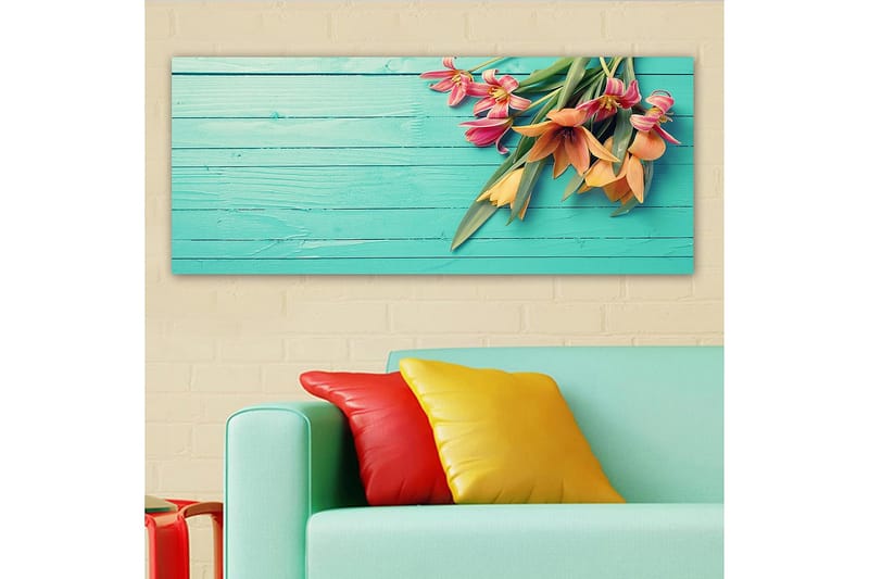 CANVASTAVLA YTY Floral & Botanical Flerfärgad 120x50 cm - Inredning & dekor - Tavlor & konst - Canvastavla