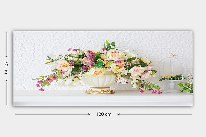 CANVASTAVLA YTY Floral & Botanical Flerfärgad 120x50 cm - Inredning & dekor - Tavlor & konst - Canvastavla
