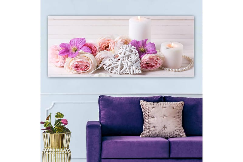 CANVASTAVLA YTY Floral & Botanical Flerfärgad 120x50 cm - Inredning & dekor - Tavlor & konst - Canvastavla