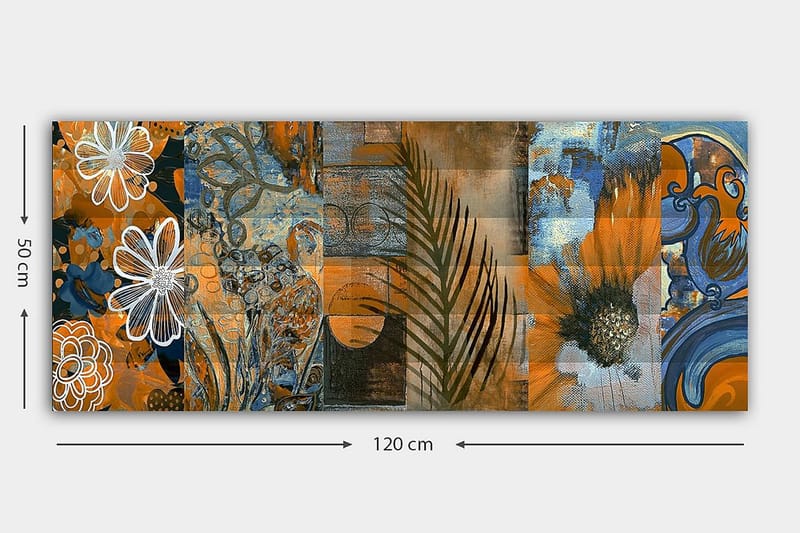 CANVASTAVLA YTY Floral & Botanical Flerfärgad 120x50 cm - Inredning & dekor - Tavlor & konst - Canvastavla