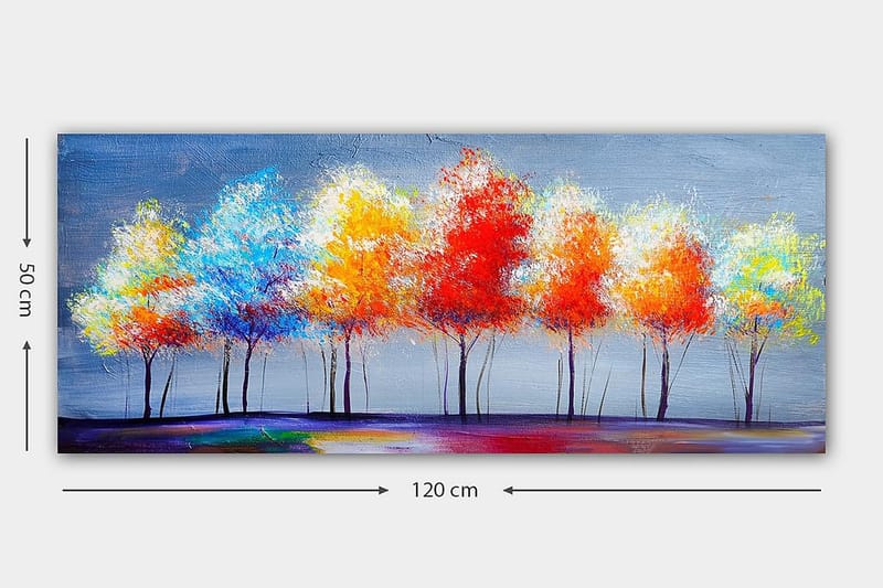 CANVASTAVLA YTY Floral & Botanical Flerfärgad 120x50 cm - Inredning & dekor - Tavlor & konst - Canvastavla