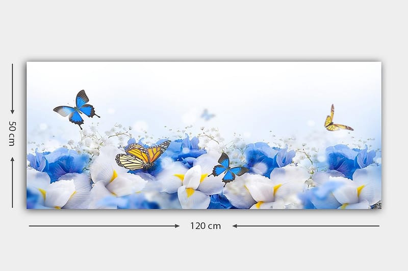 CANVASTAVLA YTY Floral & Botanical Flerfärgad 120x50 cm - Inredning & dekor - Tavlor & konst - Canvastavla