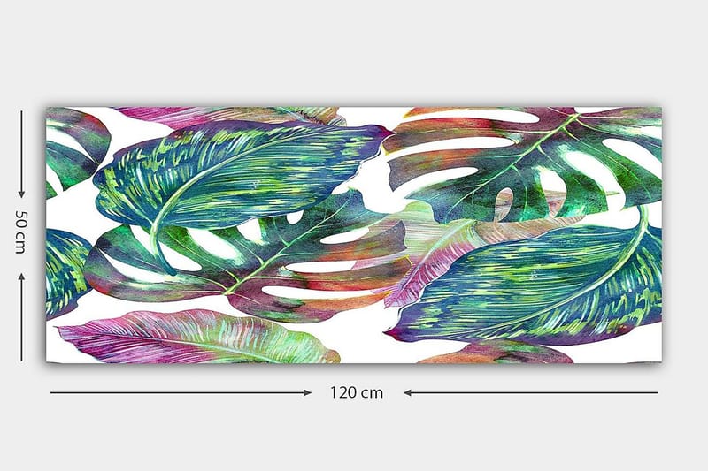 CANVASTAVLA YTY Floral & Botanical Flerfärgad 120x50 cm - Inredning & dekor - Tavlor & konst - Canvastavla