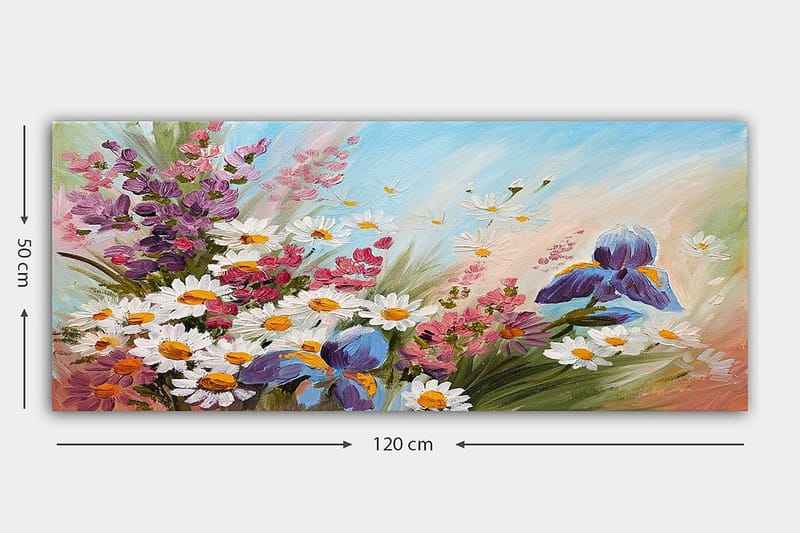 CANVASTAVLA YTY Floral & Botanical Flerfärgad 120x50 cm - Inredning & dekor - Tavlor & konst - Canvastavla