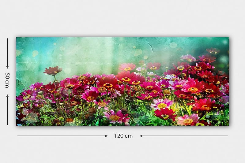 CANVASTAVLA YTY Floral & Botanical Flerfärgad 120x50 cm - Inredning & dekor - Tavlor & konst - Canvastavla