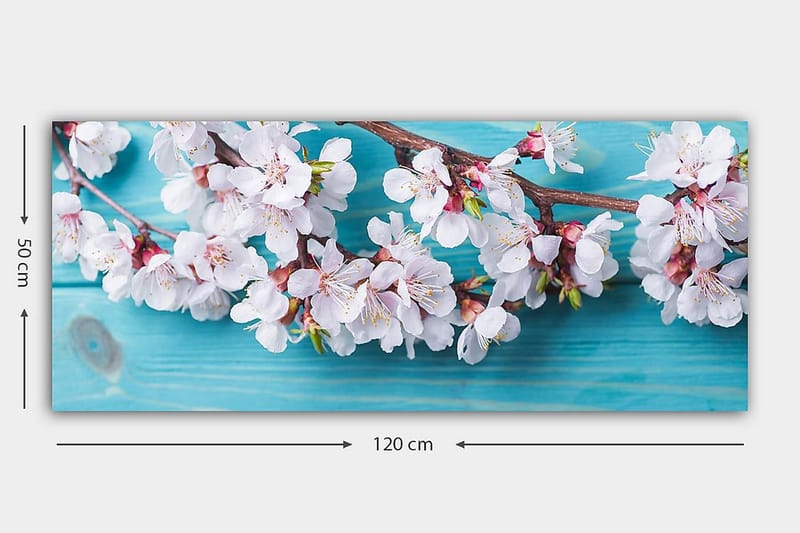 CANVASTAVLA YTY Floral & Botanical Flerfärgad 120x50 cm - Inredning & dekor - Tavlor & konst - Canvastavla