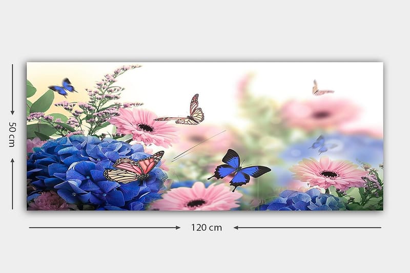 CANVASTAVLA YTY Floral & Botanical Flerfärgad 120x50 cm - Inredning & dekor - Tavlor & konst - Canvastavla