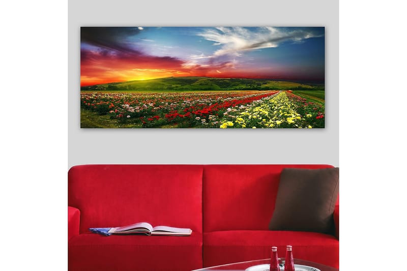CANVASTAVLA YTY Floral & Botanical Flerfärgad 120x50 cm - Inredning & dekor - Tavlor & konst - Canvastavla