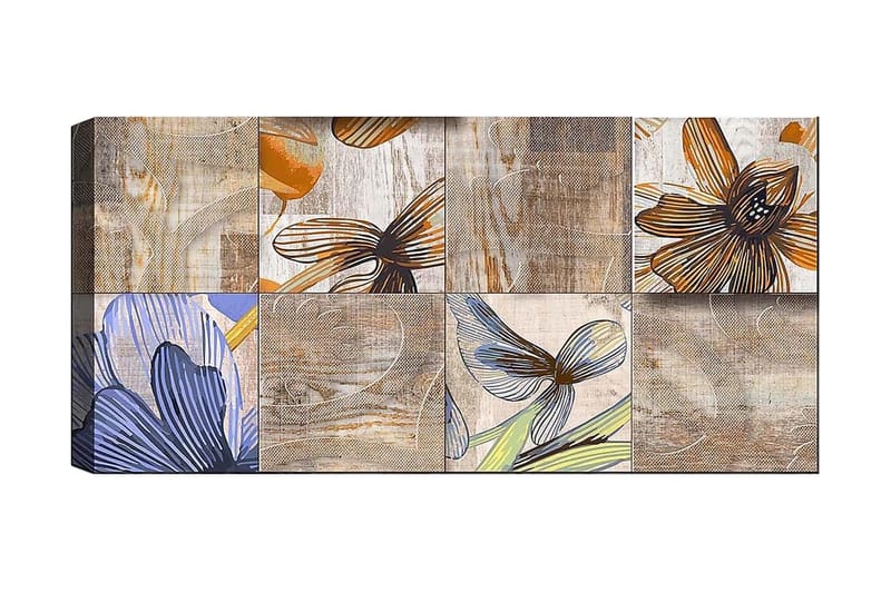 CANVASTAVLA YTY Floral & Botanical Flerfärgad 120x50 cm - Inredning & dekor - Tavlor & konst - Canvastavla