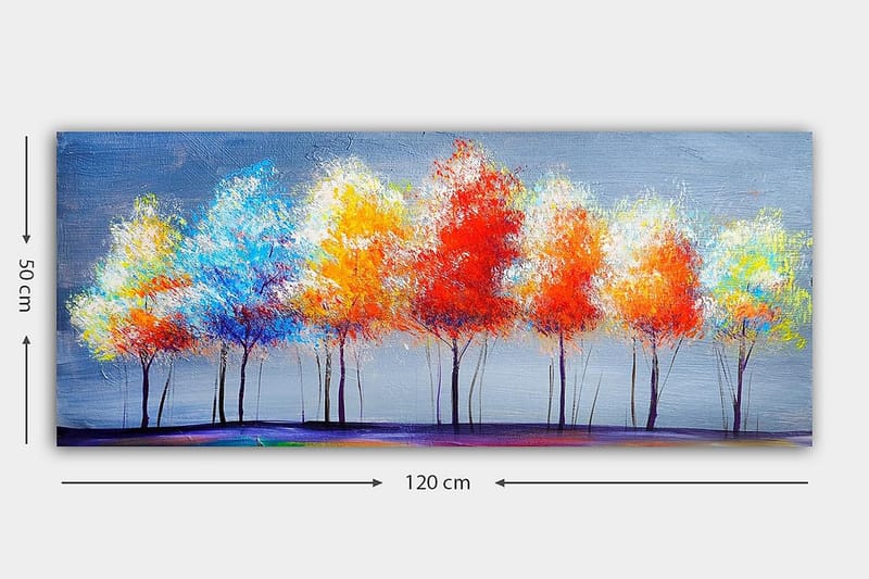 CANVASTAVLA YTY Floral & Botanical Flerfärgad 120x50 cm - Inredning & dekor - Tavlor & konst - Canvastavla