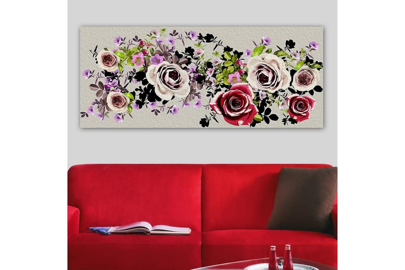 CANVASTAVLA YTY Floral & Botanical Flerfärgad 120x50 cm - Inredning & dekor - Tavlor & konst - Canvastavla