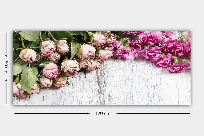 CANVASTAVLA YTY Floral & Botanical Flerfärgad 120x50 cm - Inredning & dekor - Tavlor & konst - Canvastavla