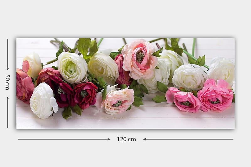 CANVASTAVLA YTY Floral & Botanical Flerfärgad 120x50 cm - Inredning & dekor - Tavlor & konst - Canvastavla