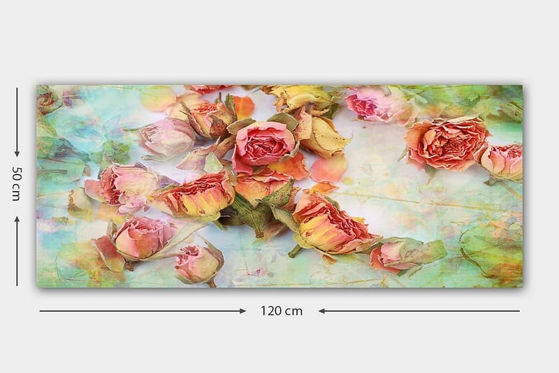 CANVASTAVLA YTY Floral & Botanical Flerfärgad 120x50 cm - Inredning & dekor - Tavlor & konst - Canvastavla