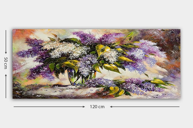 CANVASTAVLA YTY Floral & Botanical Flerfärgad 120x50 cm - Inredning & dekor - Tavlor & konst - Canvastavla
