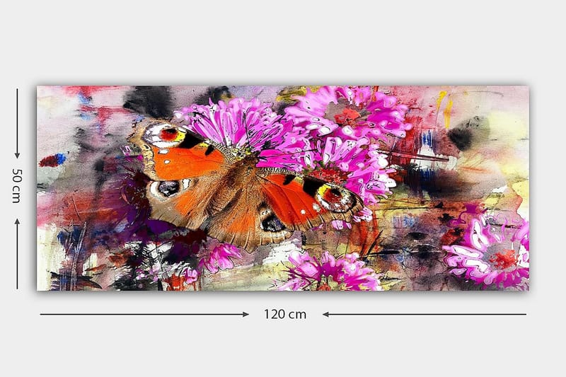 CANVASTAVLA YTY Floral & Botanical Flerfärgad 120x50 cm - Inredning & dekor - Tavlor & konst - Canvastavla