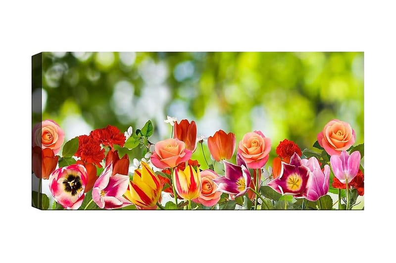 CANVASTAVLA YTY Floral & Botanical Flerfärgad 120x50 cm - Inredning & dekor - Tavlor & konst - Canvastavla