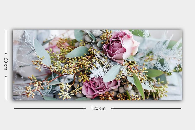 Canvastavla YTY Floral & Botanical Flerfärgad - 120x50 cm - Inredning & dekor - Tavlor & konst - Canvastavla