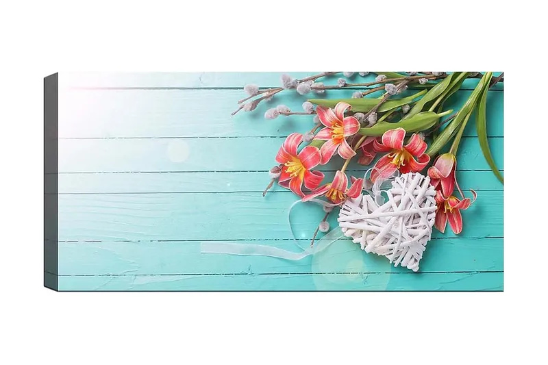 Canvastavla YTY Floral & Botanical Flerfärgad, 120x50 cm