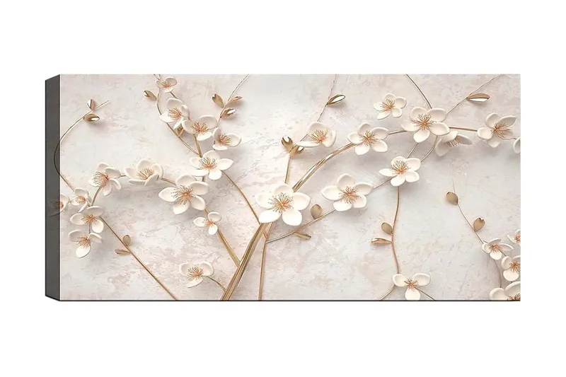 Canvastavla YTY Floral & Botanical Flerfärgad, 120x50 cm