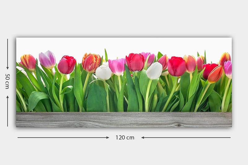 Canvastavla YTY Floral & Botanical Flerfärgad - 120x50 cm - Inredning & dekor - Tavlor & konst - Canvastavla
