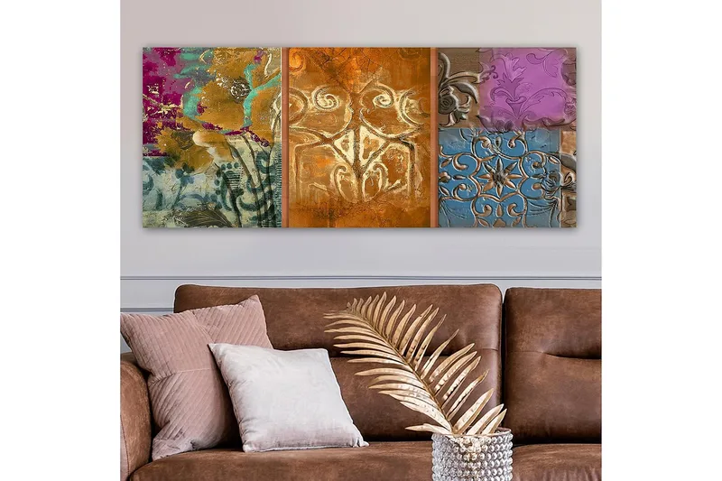 Canvastavla YTY Floral & Botanical Flerfärgad - 120x50 cm - Inredning & dekor - Tavlor & konst - Canvastavla