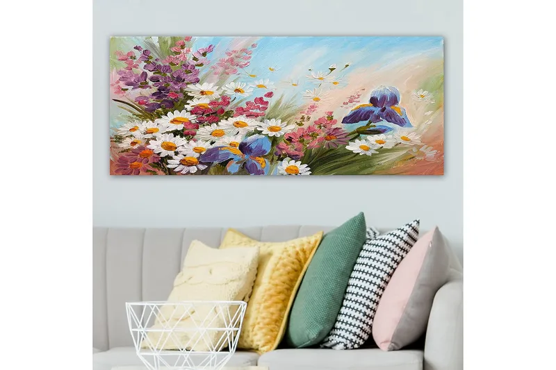 Canvastavla YTY Floral & Botanical Flerfärgad - 120x50 cm - Inredning & dekor - Tavlor & konst - Canvastavla