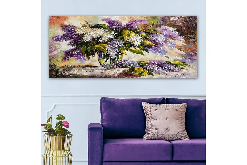 Canvastavla YTY Floral & Botanical Flerfärgad - 120x50 cm - Inredning & dekor - Tavlor & konst - Canvastavla