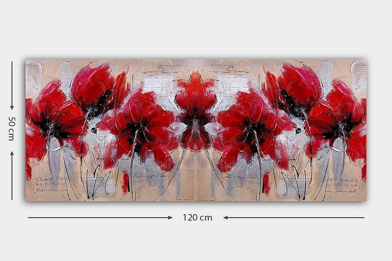 Canvastavla YTY Floral & Botanical Flerfärgad - 120x50 cm - Inredning & dekor - Tavlor & konst - Canvastavla