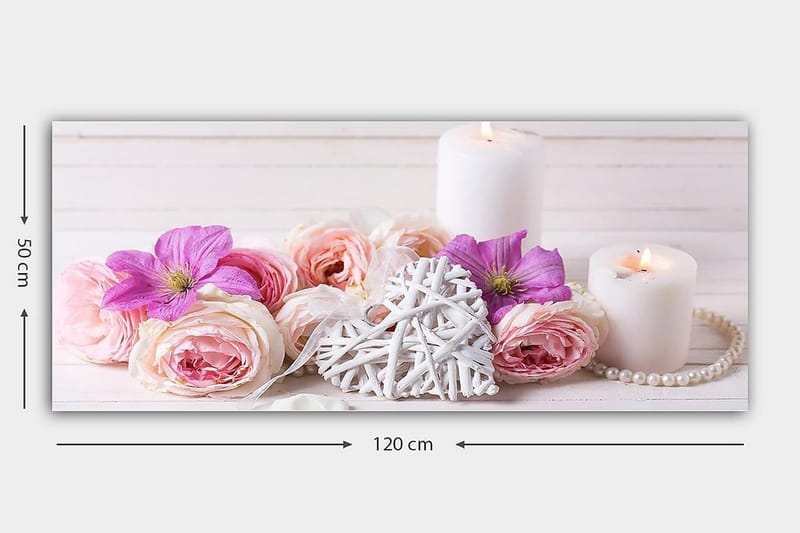 Canvastavla YTY Floral & Botanical Flerfärgad - 120x50 cm - Inredning & dekor - Tavlor & konst - Canvastavla