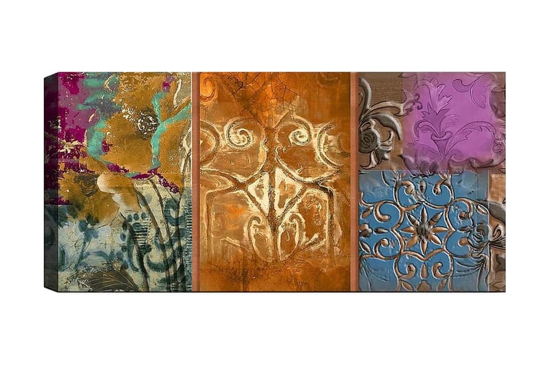 Canvastavla YTY Floral & Botanical Flerfärgad - 120x50 cm - Inredning & dekor - Tavlor & konst - Canvastavla