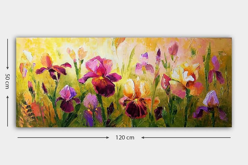 Canvastavla YTY Floral & Botanical Flerfärgad - 120x50 cm - Inredning & dekor - Tavlor & konst - Canvastavla