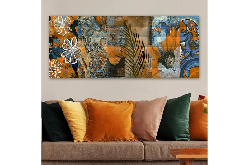 Canvastavla YTY Floral & Botanical Flerfärgad - 120x50 cm - Inredning & dekor - Tavlor & konst - Canvastavla