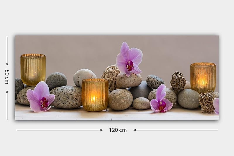 Canvastavla YTY Floral & Botanical Flerfärgad - 120x50 cm - Inredning & dekor - Tavlor & konst - Canvastavla