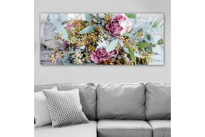 Canvastavla YTY Floral & Botanical Flerfärgad - 120x50 cm - Inredning & dekor - Tavlor & konst - Canvastavla